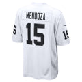 Silnrao LV.Raiders #15 Fernando Mendoza White Game Player Stitched Jerseys