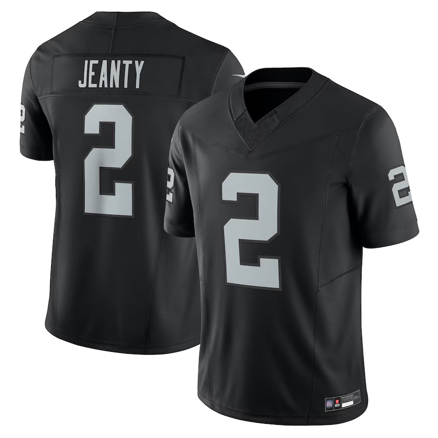 Silnrao LV.Raiders #2 Ashton Jeanty Player Black Home Limited Stitched Jerseys