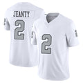 Silnrao LV.Raiders #2 Ashton Jeanty Player White Alternate Vapor F.U.S.E Limited Stitched Jerseys
