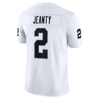 Silnrao LV.Raiders #2 Ashton Jeanty Player Whtie Vapor F.U.S.E. Limited Stitched Jerseys