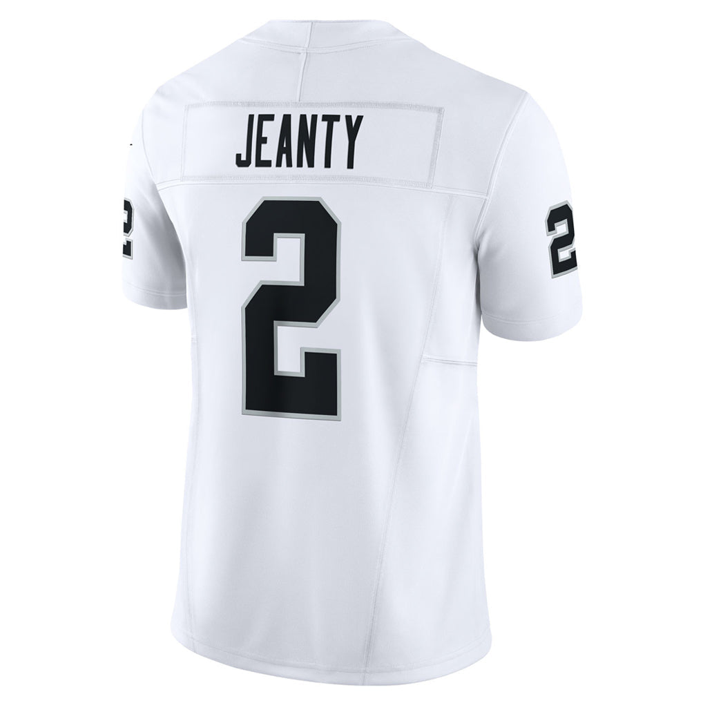 Silnrao LV.Raiders #2 Ashton Jeanty Player Whtie Vapor F.U.S.E. Limited Stitched Jerseys