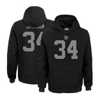 Silnrao LV.Raiders #34 Bo Jackson Player Black Salute to Service Hoodies Stitched Jerseys