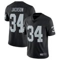 Silnrao LV.Raiders #34 Bo Jackson Player Black Vapor Limited Stitched Jerseys