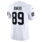 Silnrao LV.Raiders #89 Brock Bowers White Vapor F.U.S.E. Limited Stitched Jerseys
