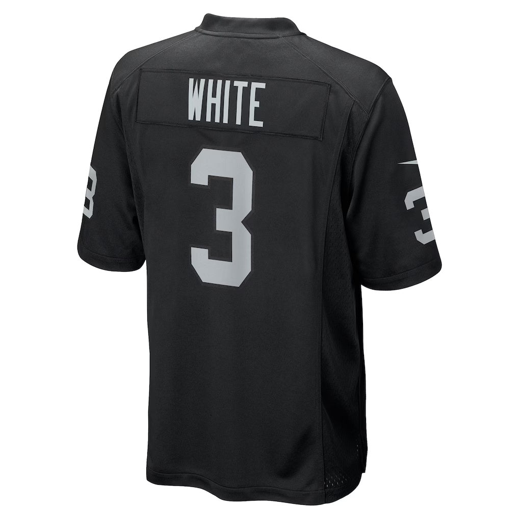 Silnrao LV.Raiders #3 Zamir White Black Team Game Stitched Jerseys