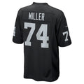 Silnrao LV.Raiders #74 Kolton Miller Black Game Stitched Jerseys