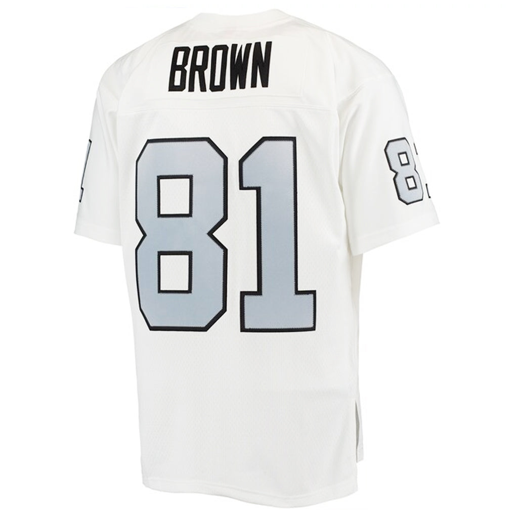 Silnrao LV.Raiders #81 Tim Brown Player White Alternate Game Stitched Jerseys