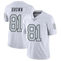 Silnrao LV.Raiders #81 Tim Brown Player White Alternate Vapor Limited Stitched Jerseys