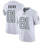 Silnrao LV.Raiders #81 Tim Brown Player White Alternate Vapor Limited Stitched Jerseys