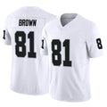 Silnrao LV.Raiders #81 Tim Brown Player White Vapor F.U.S.E Limited Stitched Jerseys