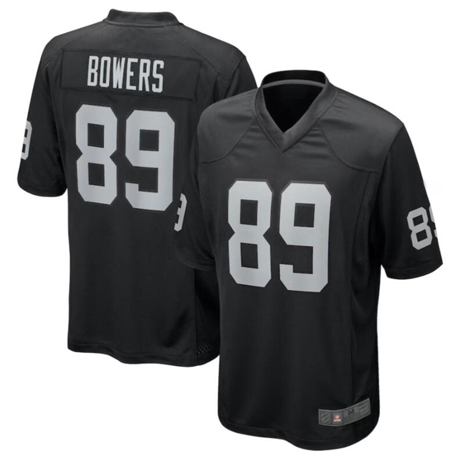 Silnrao LV.Raiders #89 Brock Bowers Black 2024 Draft First Round Pick Player Game Jersey Stitched Jerseys