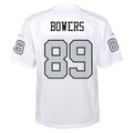 Silnrao LV.Raiders #89 Brock Bowers Player White Alternate Game Stitched Jerseys