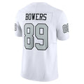 Silnrao LV.Raiders #89 Brock Bowers Player White Alternate Vapor F.U.S.E Limited Stitched Jerseys