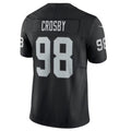 Silnrao LV.Raiders #98 Maxx Crosby Black Vapor F.U.S.E. Limited Jersey American Stitched Jerseys