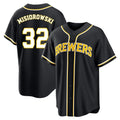 Silnrao M.Brewers #32 Jacob Misiorowski Player Black Fashion Out Home Game Stitched Jerseys