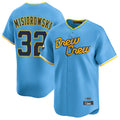 Silnrao M.Brewers #32 Jacob Misiorowski Player Light Blue City Connect Home Limited Stitched Jerseys