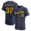 Silnrao M.Brewers #32 Jacob Misiorowski Player Navy Home Limited Elite Stitched Jerseys