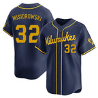 Silnrao M.Brewers #32 Jacob Misiorowski Player Navy Home Limited Stitched Jerseys