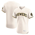 Silnrao M.Brewers ## Brewers Blank Player Cream Home Limited Elite Stitched Jerseys