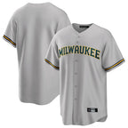 Silnrao M.Brewers ## Brewers Blank Player Gray Home Game Stitched Jerseys