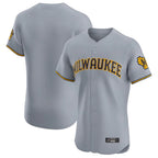 Silnrao M.Brewers ## Brewers Blank Player Gray Home Limited Elite Stitched Jerseys