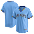 Silnrao M.Brewers ## Brewers Blank Player Light Blue Cooperstown Collection T-shirt Stitched Jerseys