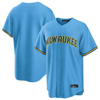 Silnrao M.Brewers ## Brewers Blank Player Light Blue Road Stadium Game Stitched Jerseys
