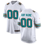 Silnrao Custom M.Dolphins Game Secondary Alternate Stitched Jerseys