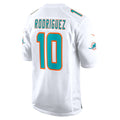 Silnrao M.Dolphins #10 Jacob Rodriguez White Game Stitched Jerseys