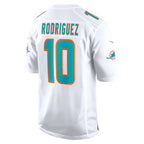 Silnrao M.Dolphins #10 Jacob Rodriguez White Game Stitched Jerseys