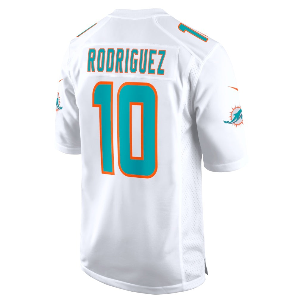 Silnrao M.Dolphins #10 Jacob Rodriguez White Game Stitched Jerseys