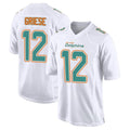 Silnrao M.Dolphins #12 Bob Griese Player White Fashion Game Stitched Jerseys