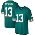 Silnrao M.Dolphins #13 Dan Marino Mitchell & Ness Aqua Big & Tall 1984 Retired Player Replica Stitched Jerseys