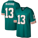 Silnrao M.Dolphins #13 Dan Marino Mitchell & Ness Aqua Big & Tall 1984 Retired Player Replica Stitched Jerseys