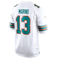 Silnrao M.Dolphins #13 Dan Marino White Retired Player Jersey American Stitched Jerseys