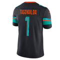 Silnrao M.Dolphins #1 Tua Tagovailoa Player Blue Rivalries Collection Vapor Limited Stitched Jerseys