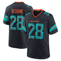 Silnrao M.Dolphins #28 De¡¯Von Achane Player Blue Rivalries Collection Game Stitched Jerseys