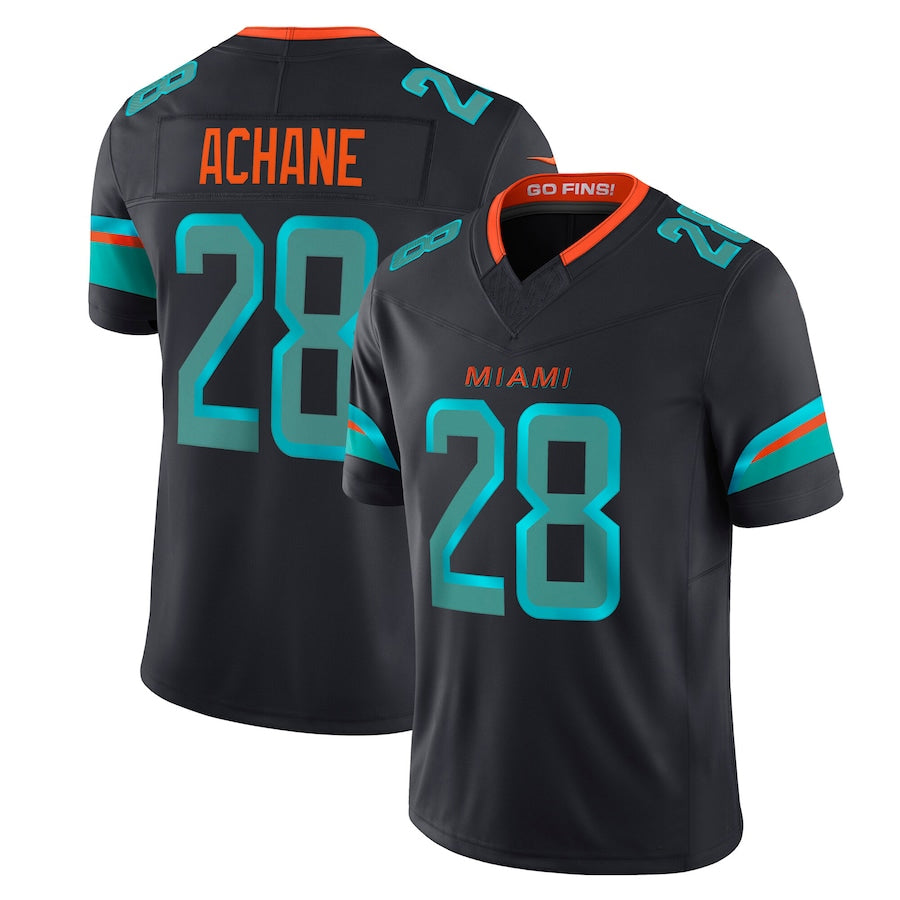 Silnrao M.Dolphins #28 De¡¯Von Achane Player Blue Rivalries Collection Vapor Limited Stitched Jerseys