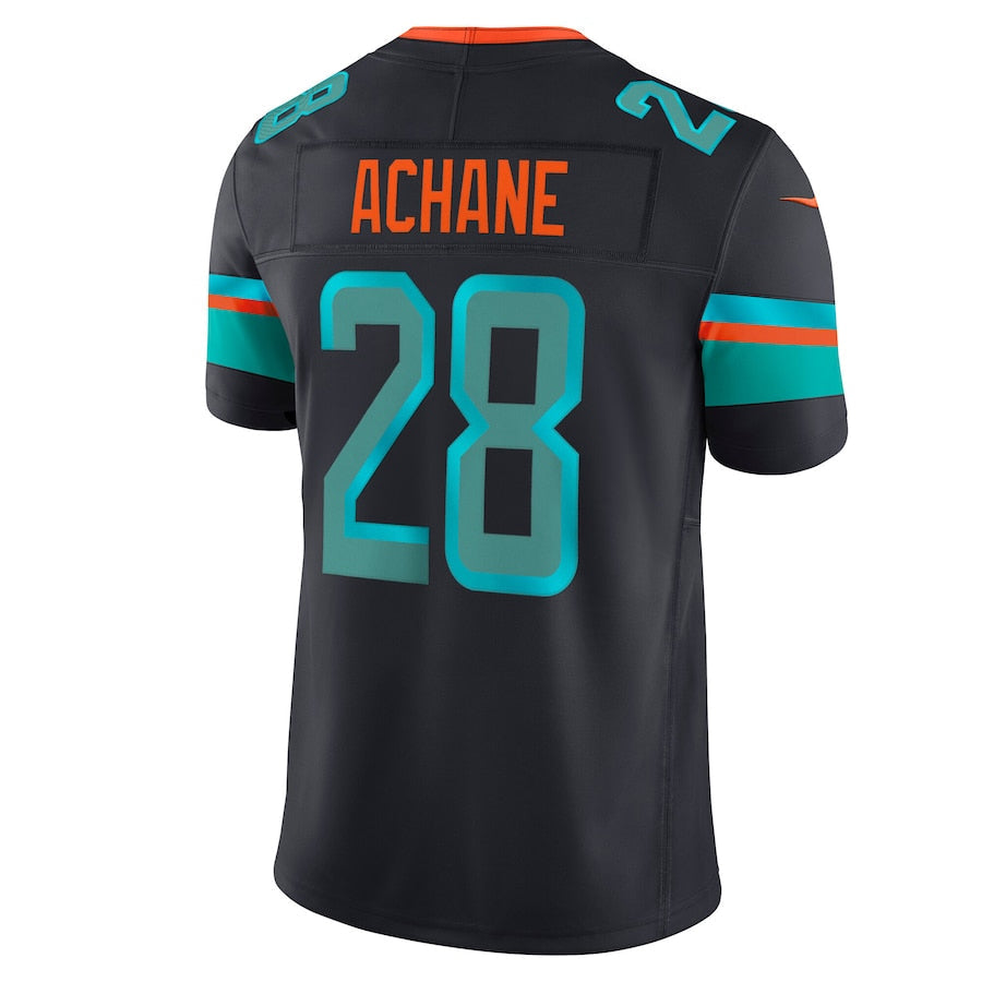 Silnrao M.Dolphins #28 De¡¯Von Achane Player Blue Rivalries Collection Vapor Limited Stitched Jerseys