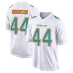 Silnrao M.Dolphins #44 Chop Robinson Player White Foshion Elite Stitched Jerseys