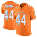 Silnrao M.Dolphins #44 Chop Robinson Player White Orange Vapor Limited Stitched Jerseys