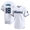 Silnrao M.Marlins #18 Griffin Conine Player White  Home Limited Stitched Jerseys