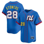 Silnrao M.Marlins #28 Kyle Stowers Player Blue National League All-Star Game Limited Stitched Jerseys