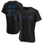 Silnrao M.Marlins #37 Anthony Bender Player Black Home Limited Elite Stitched Jerseys