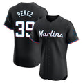 Silnrao M.Marlins #39 Eury Perez Player Black Vapor Home Limited Elite Stitched Jerseys