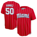 Silnrao M.Marlins #50 Agustin Ramirez Player Red City Connect Home Game Stitched Jerseys