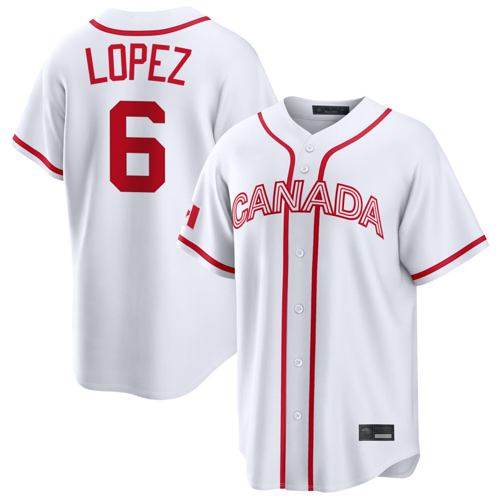 Silnrao M.Marlins #6 Otto Lopez Player White 2026 World Classic Home Pick-A-Player Stitched Jerseys