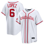 Silnrao M.Marlins #6 Otto Lopez Player White 2026 World Classic Home Pick-A-Player Stitched Jerseys