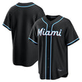 Silnrao M.Marlins ## Marlins Blank Player Black Fashion Out Home Game Stitched Jerseys