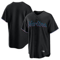 Silnrao M.Marlins ## Marlins Blank Player Black  Home Game Stitched Jerseys